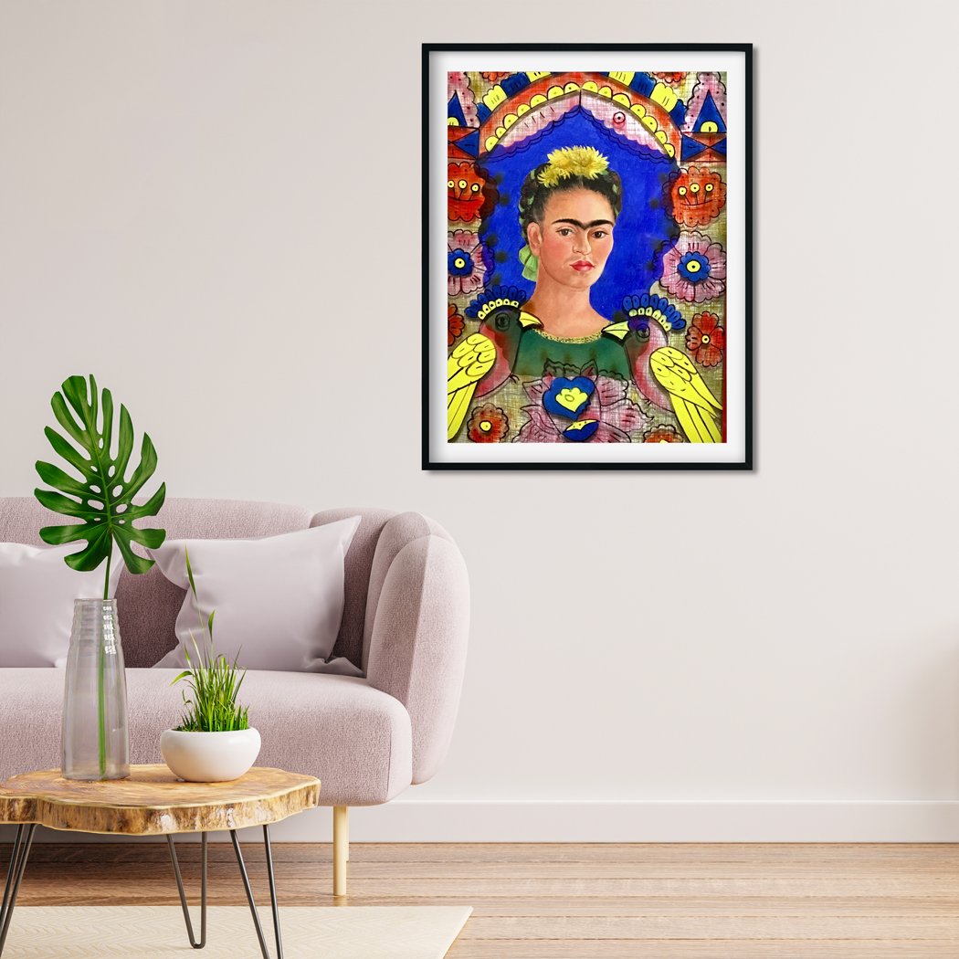 The frame Painting - Meri Deewar 3 : 4 Vertical Premium Wall Art Canvas by MeriDeewar
