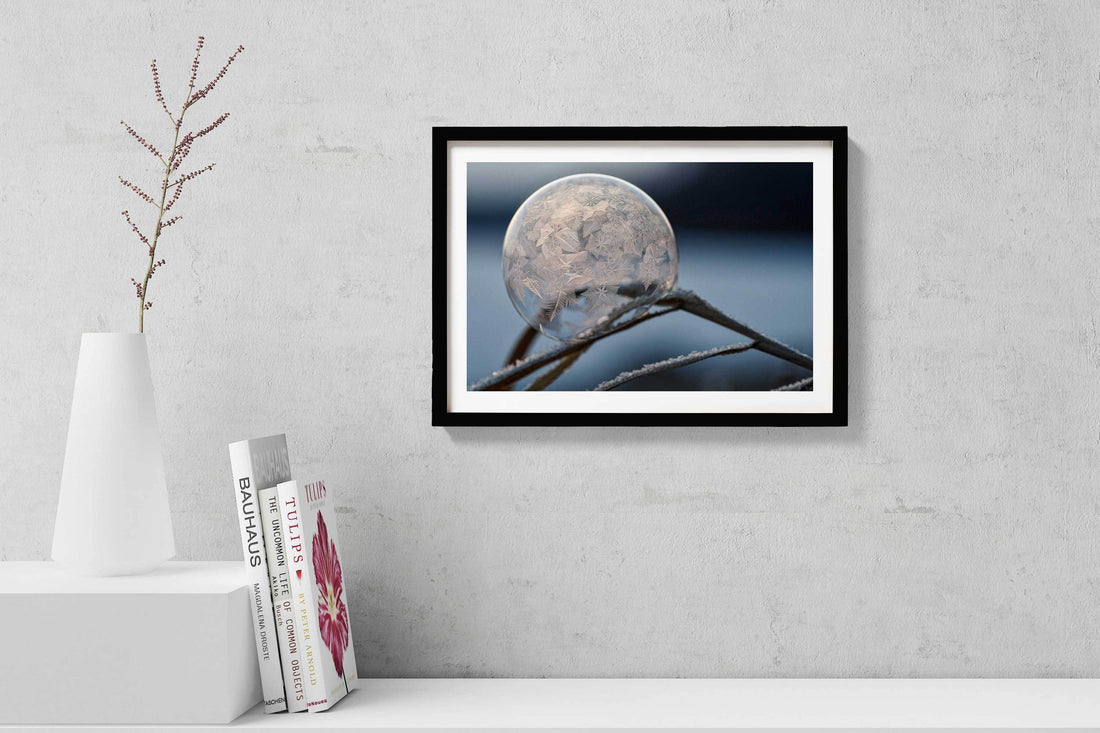 The Freezing Buble Painting - Meri Deewar 3 : 2 Horizontal Premium Wall Art Canvas by MeriDeewar