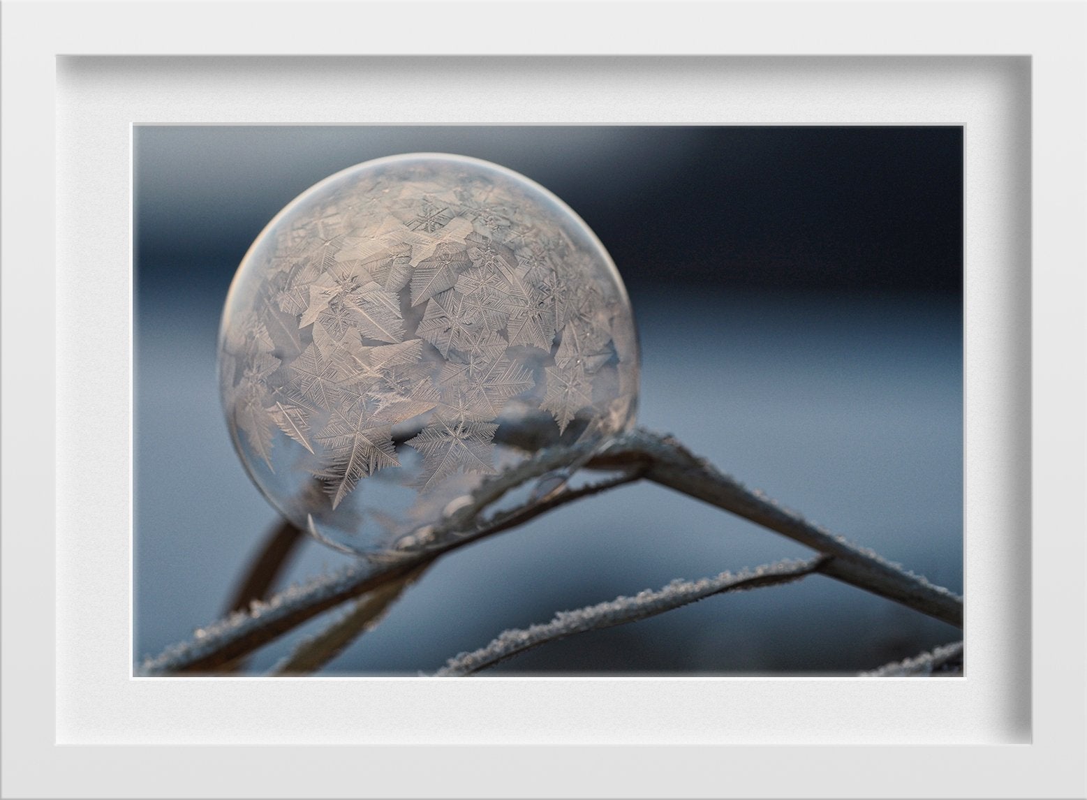 The Freezing Buble Painting - Meri Deewar 3 : 2 Horizontal Premium Wall Art Canvas by MeriDeewar