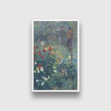The Garden in the Rue Cortot Painting - Meri Deewar 2 : 3 Vertical Premium Wall Art Canvas by MeriDeewar