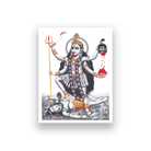 The Goddess of Power Kali Wall Painting 3 : 4 Vertical Premium Wall Art Canvas by MeriDeewar
