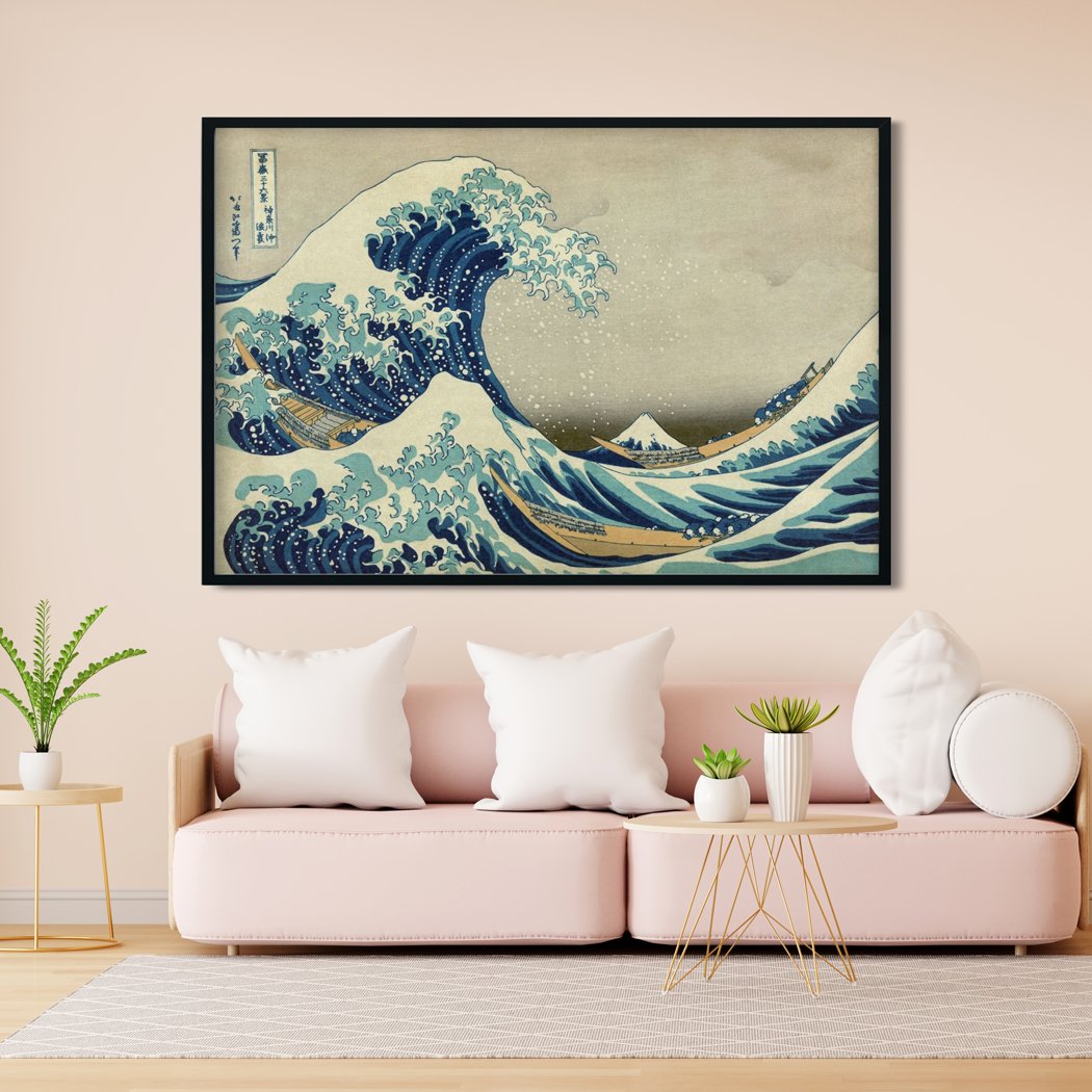 the great wave off kanagawa Painting - Meri Deewar 3 : 2 Horizontal Premium Wall Art Canvas by MeriDeewar