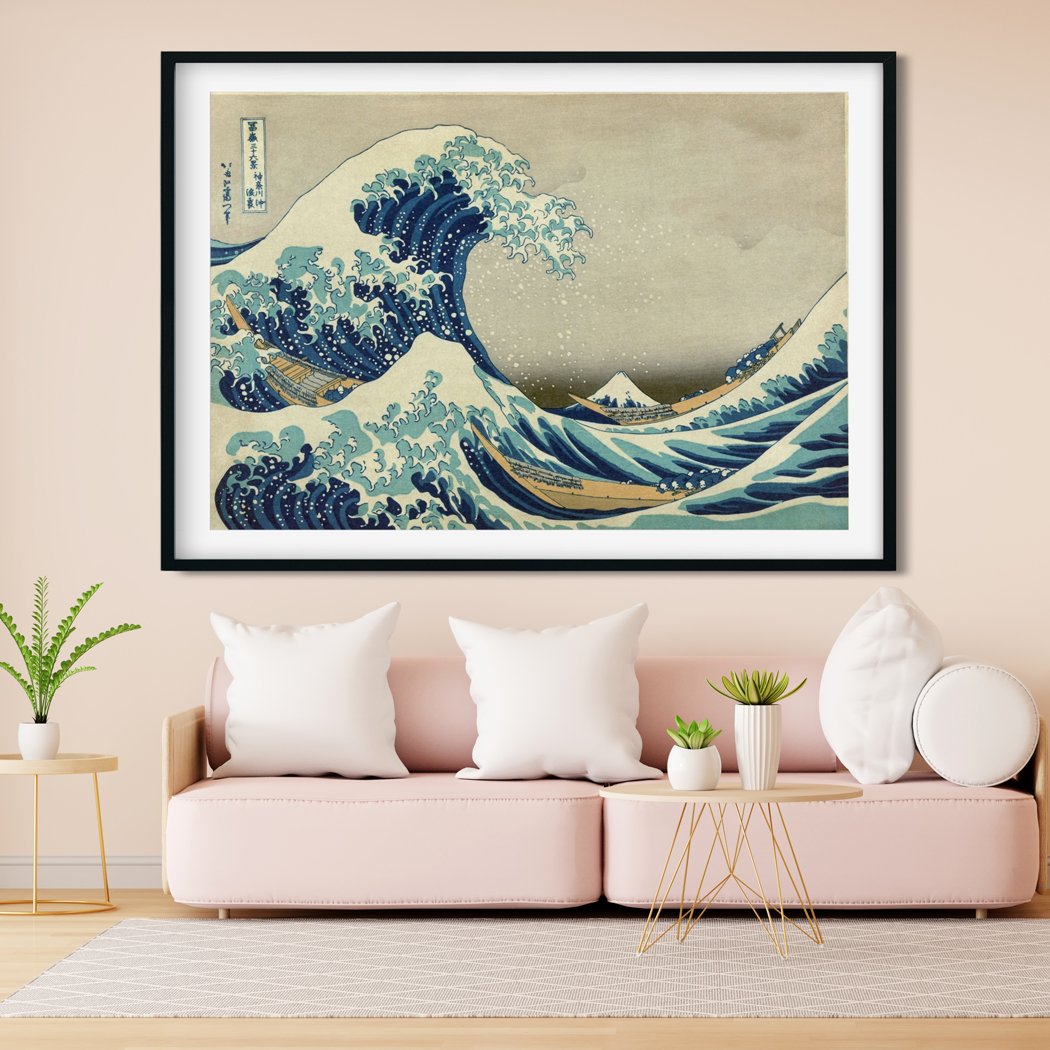the great wave off kanagawa Painting - Meri Deewar 3 : 2 Horizontal Premium Wall Art Canvas by MeriDeewar