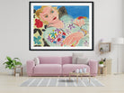 The Green Emroidered Blouse Painting - Meri Deewar 4 : 3 Horizontal Premium Wall Art Canvas by MeriDeewar