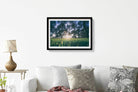 The green land Painting - Meri Deewar 3 : 2 Horizontal Premium Wall Art Canvas by MeriDeewar