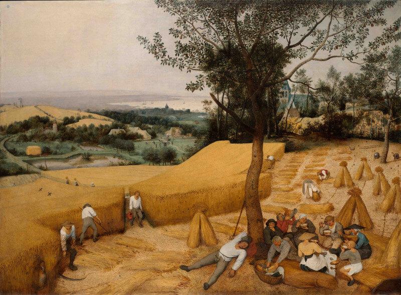 The Harvesters Painting - Meri Deewar 4 : 3 Horizontal Premium Wall Art Canvas by MeriDeewar