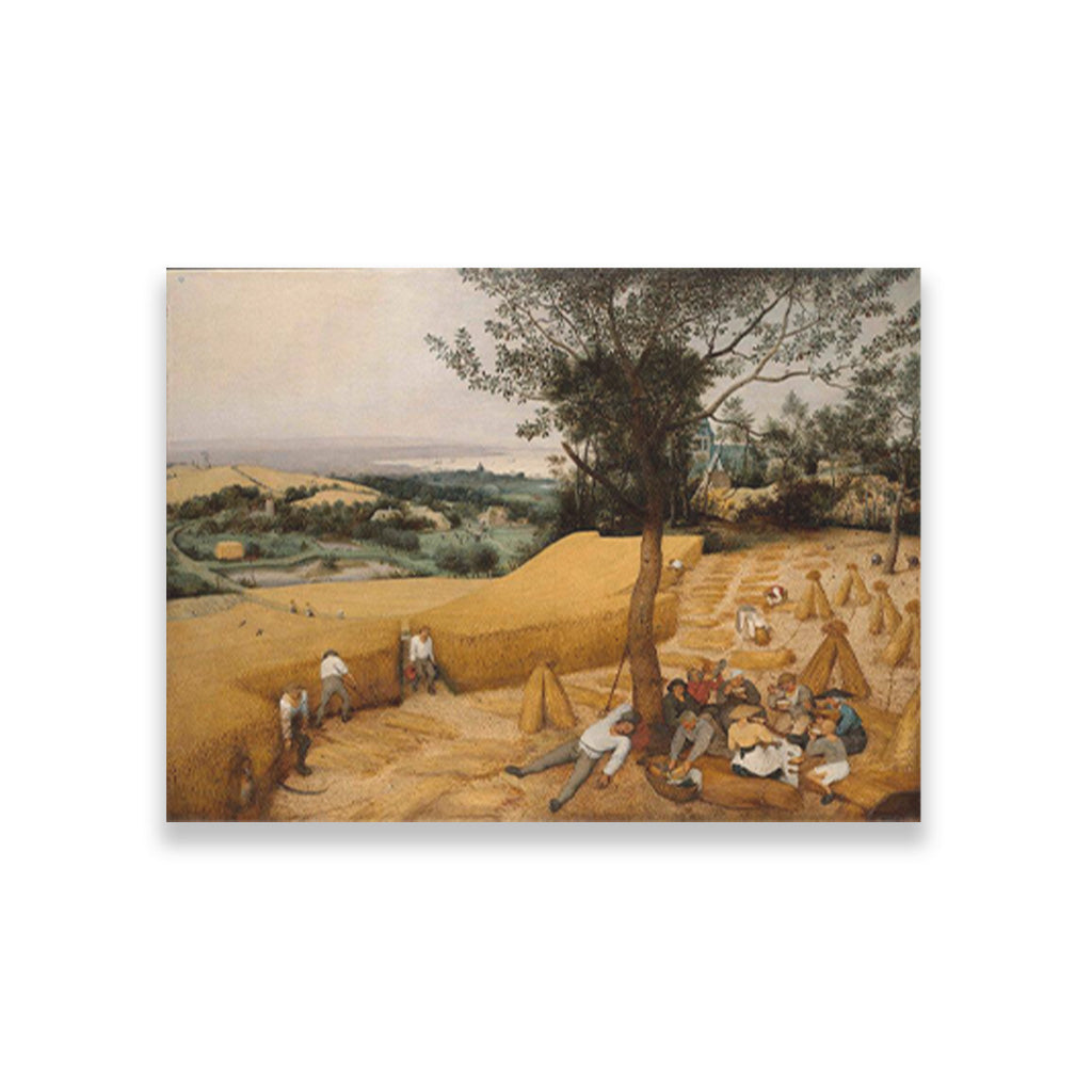 The Harvesters Painting - Meri Deewar 4 : 3 Horizontal Premium Wall Art Canvas by MeriDeewar