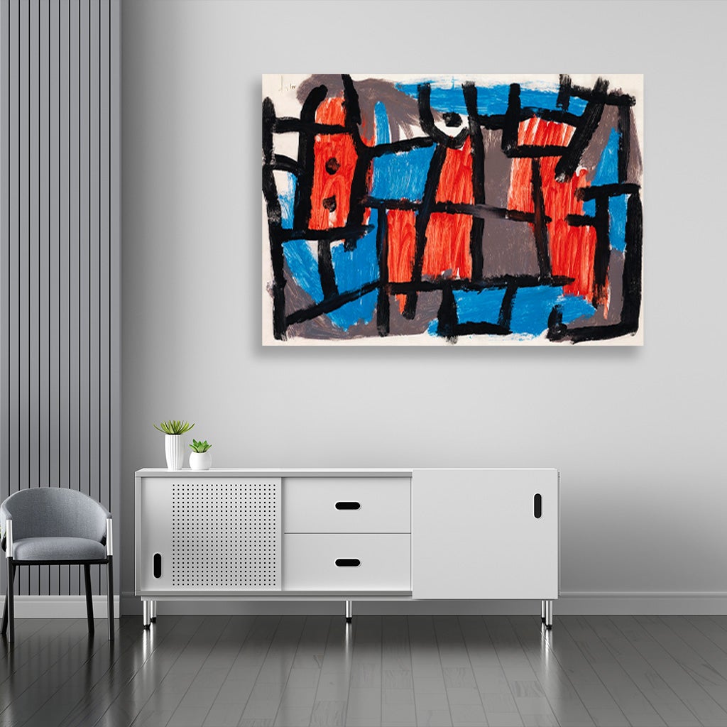 The Hour Before One Night painting - Meri Deewar 3 : 2 Horizontal Premium Wall Art Canvas by MeriDeewar