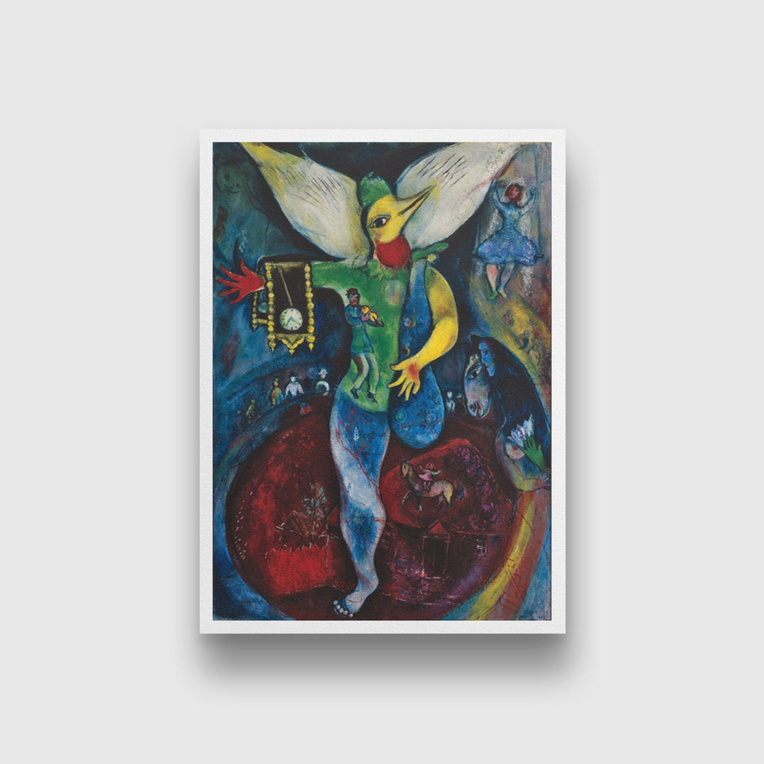 The Juggler Painting - Meri Deewar 2 : 3 Vertical Premium Wall Art Canvas by MeriDeewar