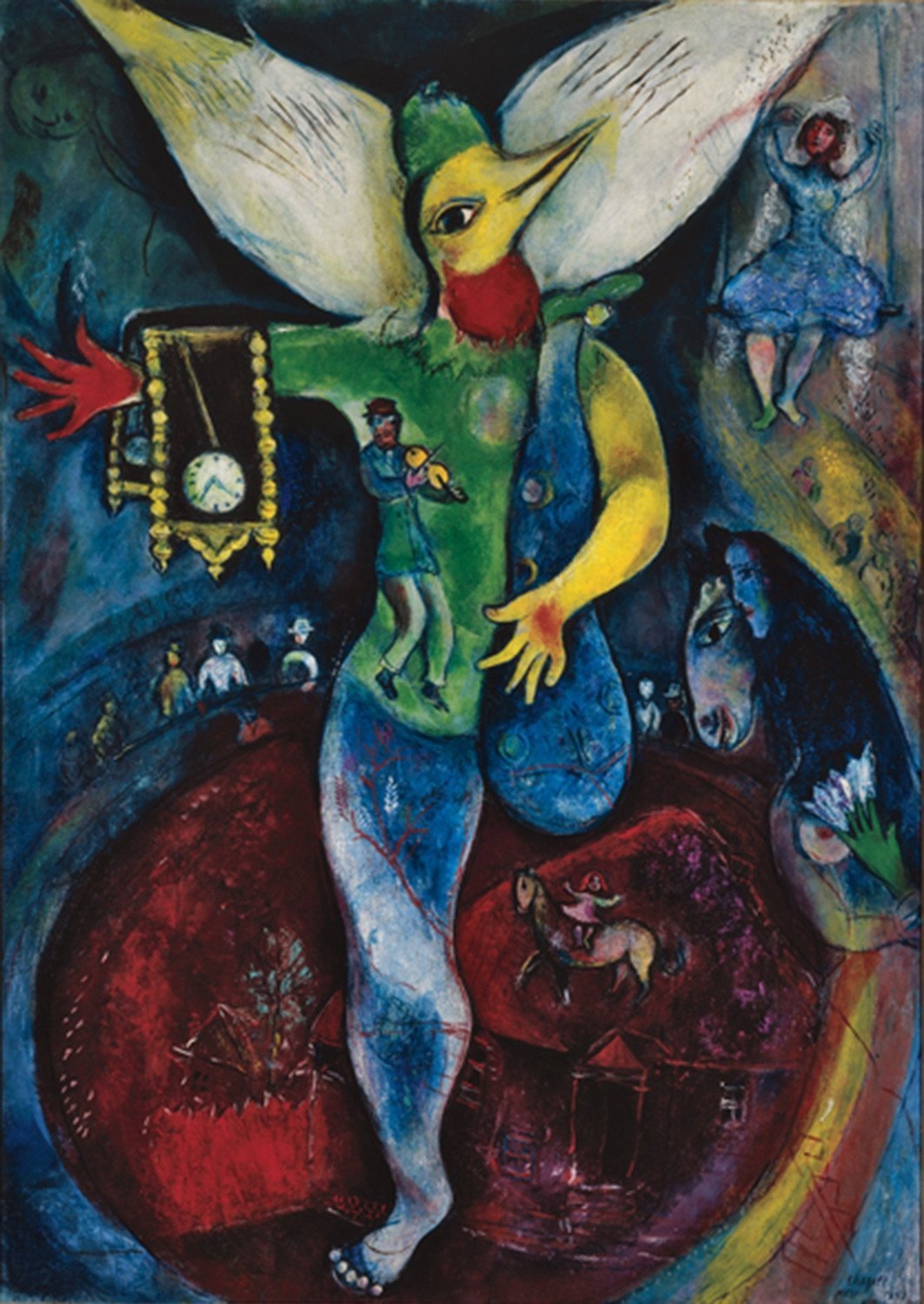 The Juggler Painting - Meri Deewar 2 : 3 Vertical Premium Wall Art Canvas by MeriDeewar