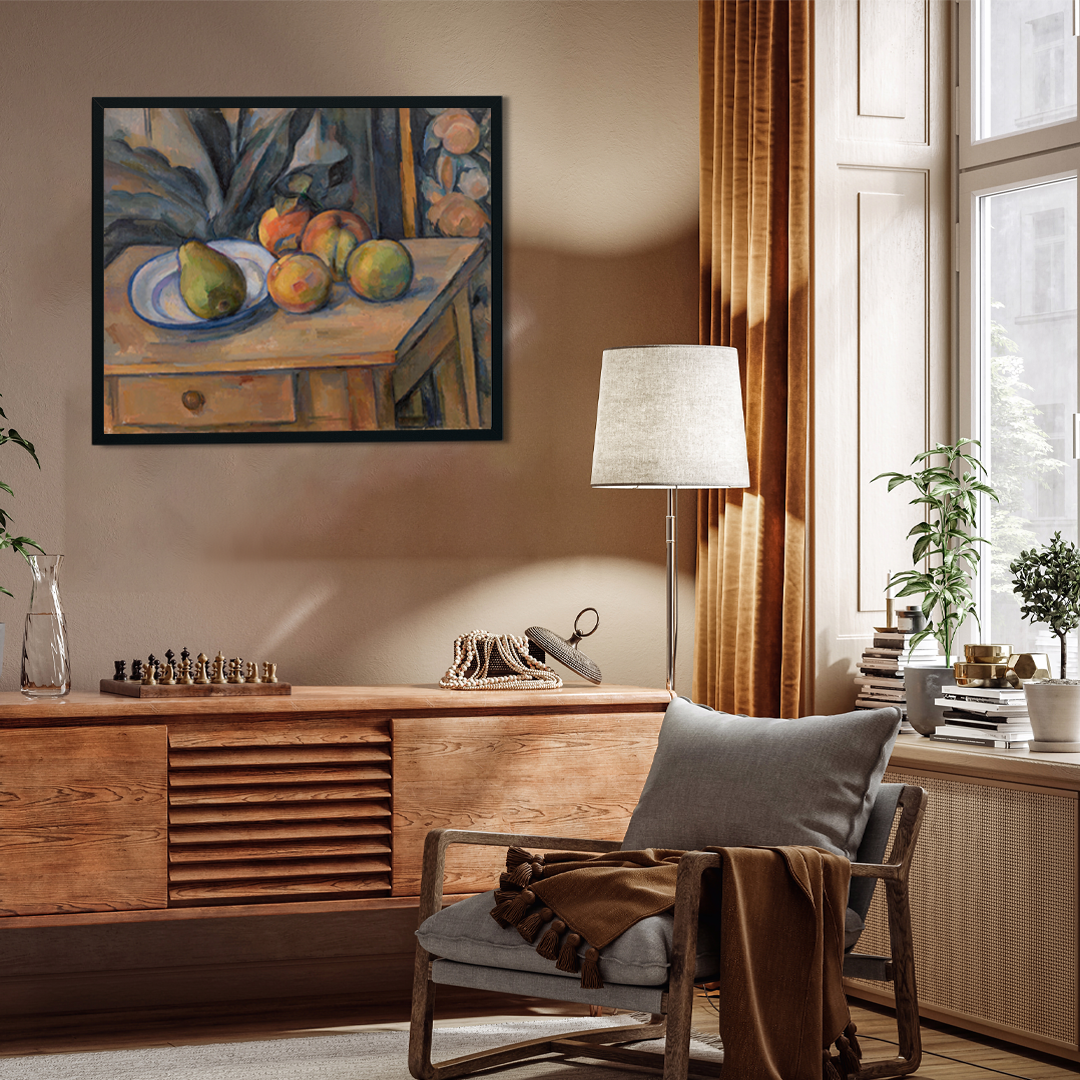 The Large Pear Painting 6 : 5 Horizontal Premium Wall Art Canvas by MeriDeewar
