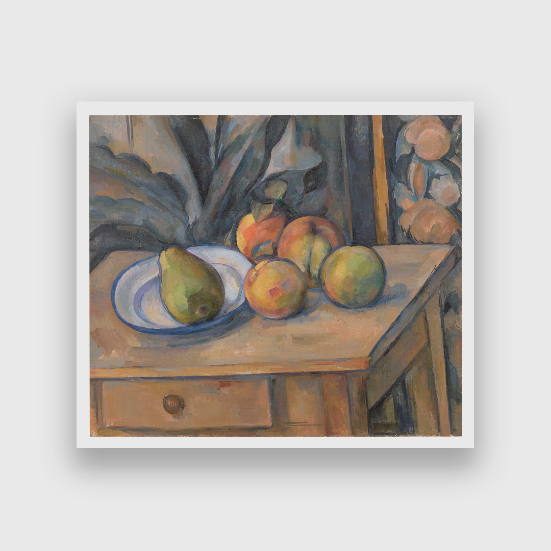 The Large Pear Painting 6 : 5 Horizontal Premium Wall Art Canvas by MeriDeewar