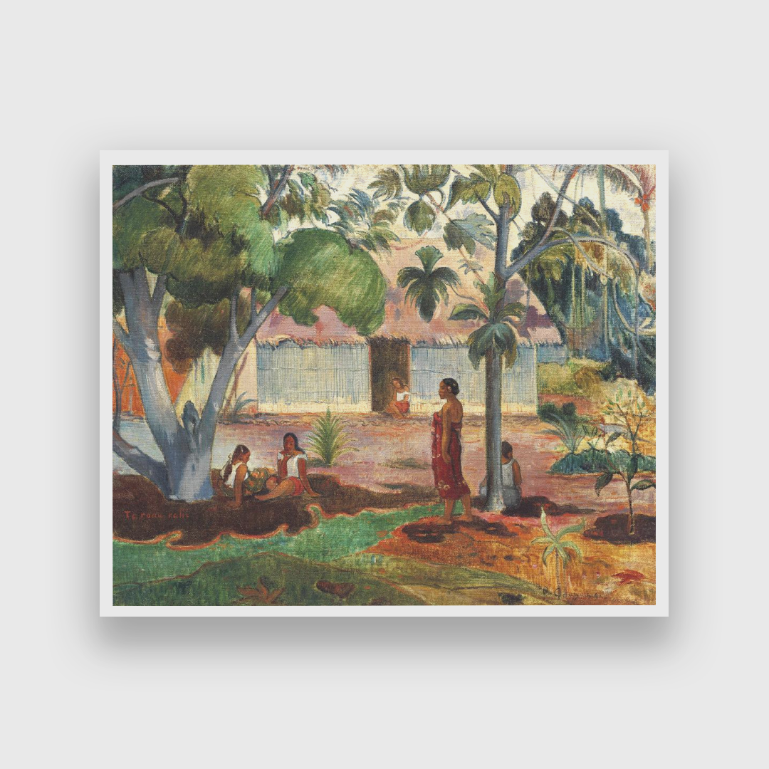 The large tree Painting 4 : 3 Horizontal Premium Wall Art Canvas by MeriDeewar