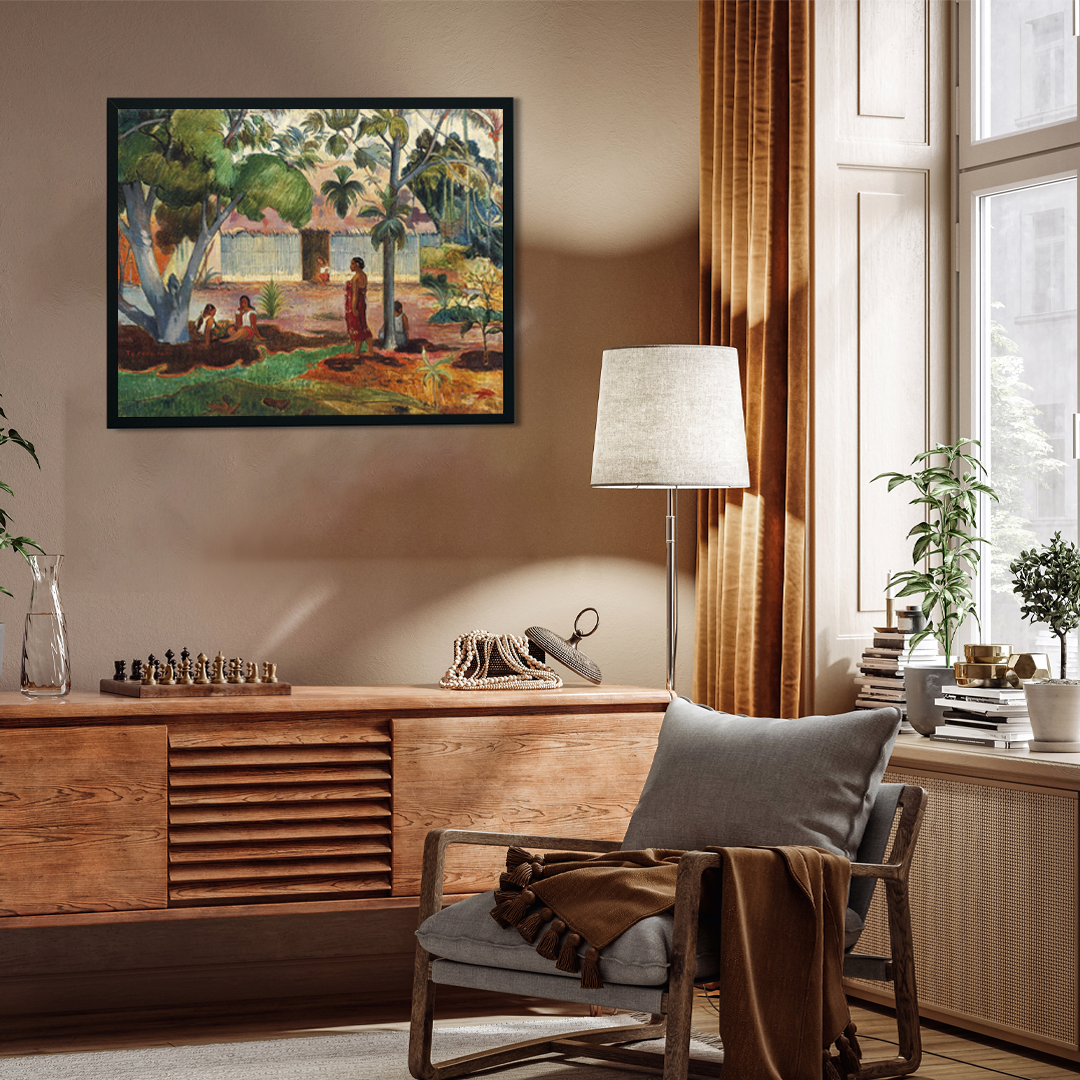 The large tree Painting 4 : 3 Horizontal Premium Wall Art Canvas by MeriDeewar