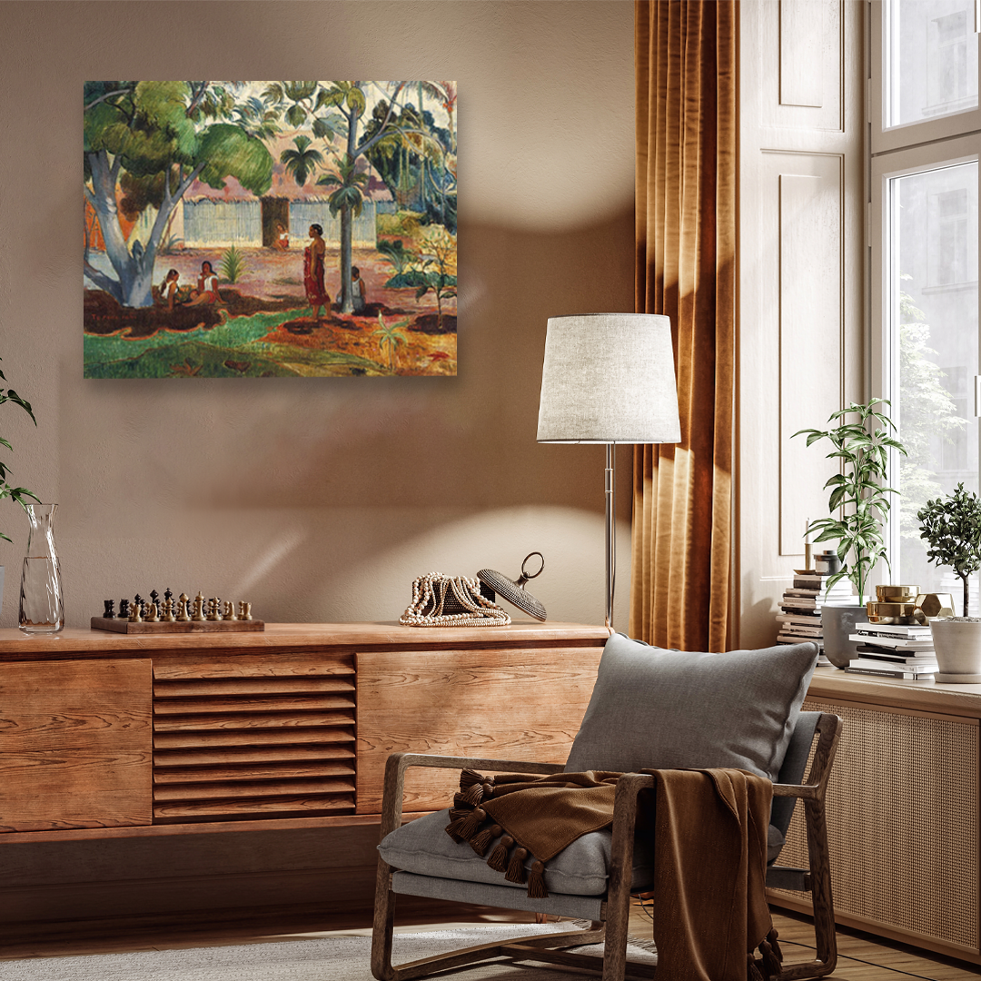 The large tree Painting 4 : 3 Horizontal Premium Wall Art Canvas by MeriDeewar