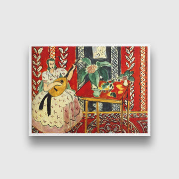 the lute Painting - Meri Deewar 4 : 3 Horizontal Premium Wall Art Canvas by MeriDeewar