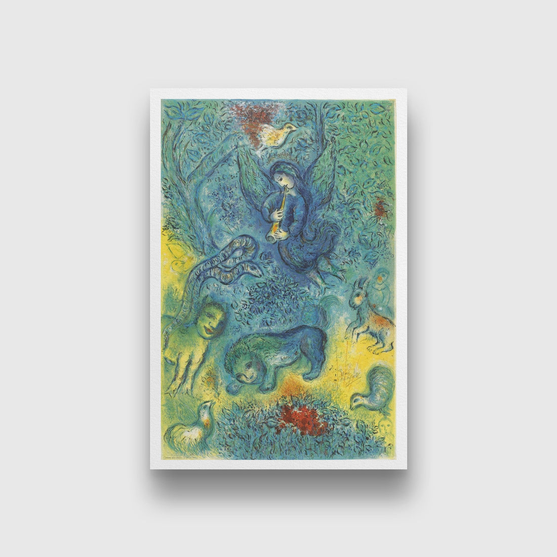 The Magic Flute Painting - Meri Deewar 2 : 3 Vertical Premium Wall Art Canvas by MeriDeewar