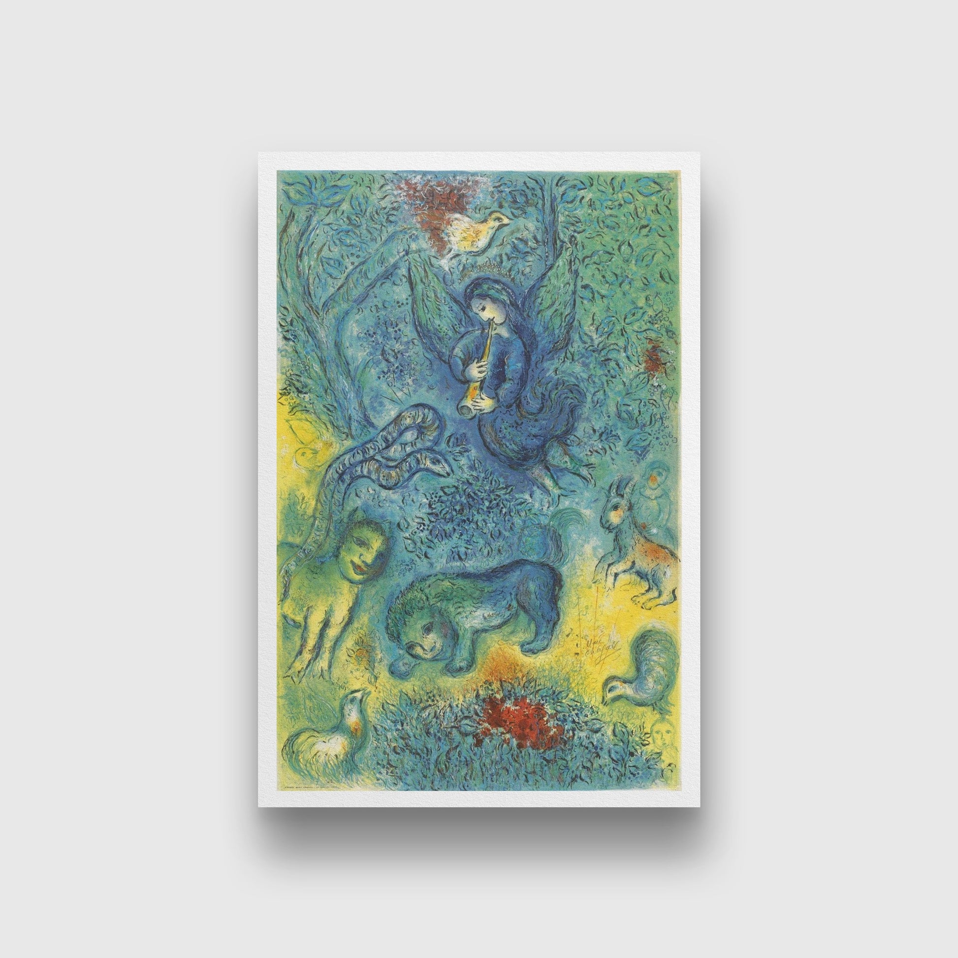 The Magic Flute Painting - Meri Deewar 2 : 3 Vertical Premium Wall Art Canvas by MeriDeewar