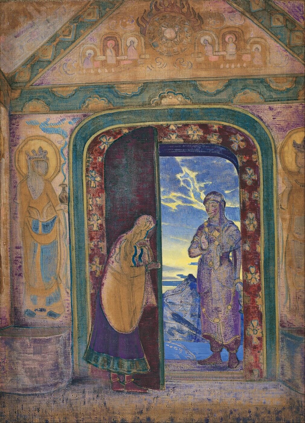 The Messanger Painting - Meri Deewar 4 X 5.5 Vertical Premium Wall Art Canvas by MeriDeewar