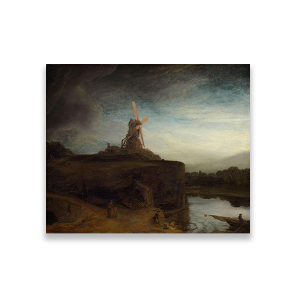 The Mill-Meri Deewar Painting - Meri Deewar 6 : 5 Horizontal Premium Wall Art Canvas by MeriDeewar