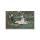 The Monet Family in Their Garden at Argenteuil Painting - Meri Deewar 3 : 2 Horizontal Premium Wall Art Canvas by MeriDeewar