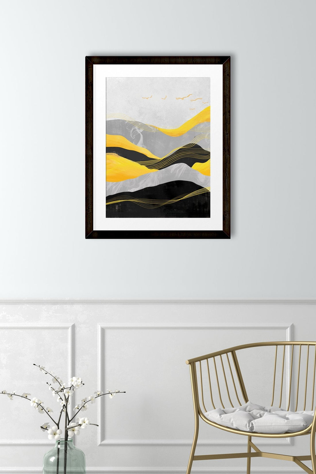 The Mountains Art Painting - Meri Deewar 3 : 4.2 Vertical Premium Wall Art Canvas by MeriDeewar