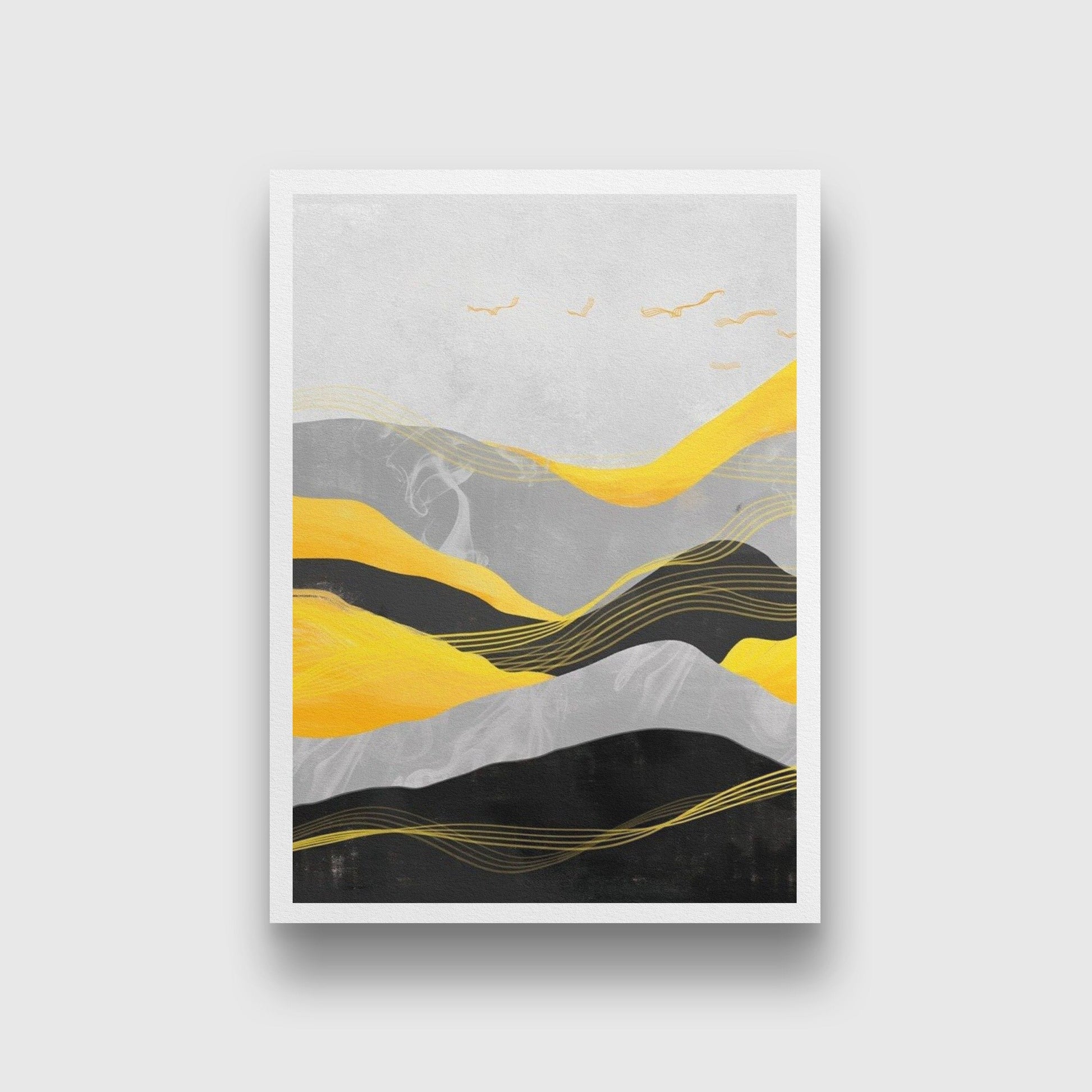 The Mountains Art Painting - Meri Deewar 3 : 4.2 Vertical Premium Wall Art Canvas by MeriDeewar
