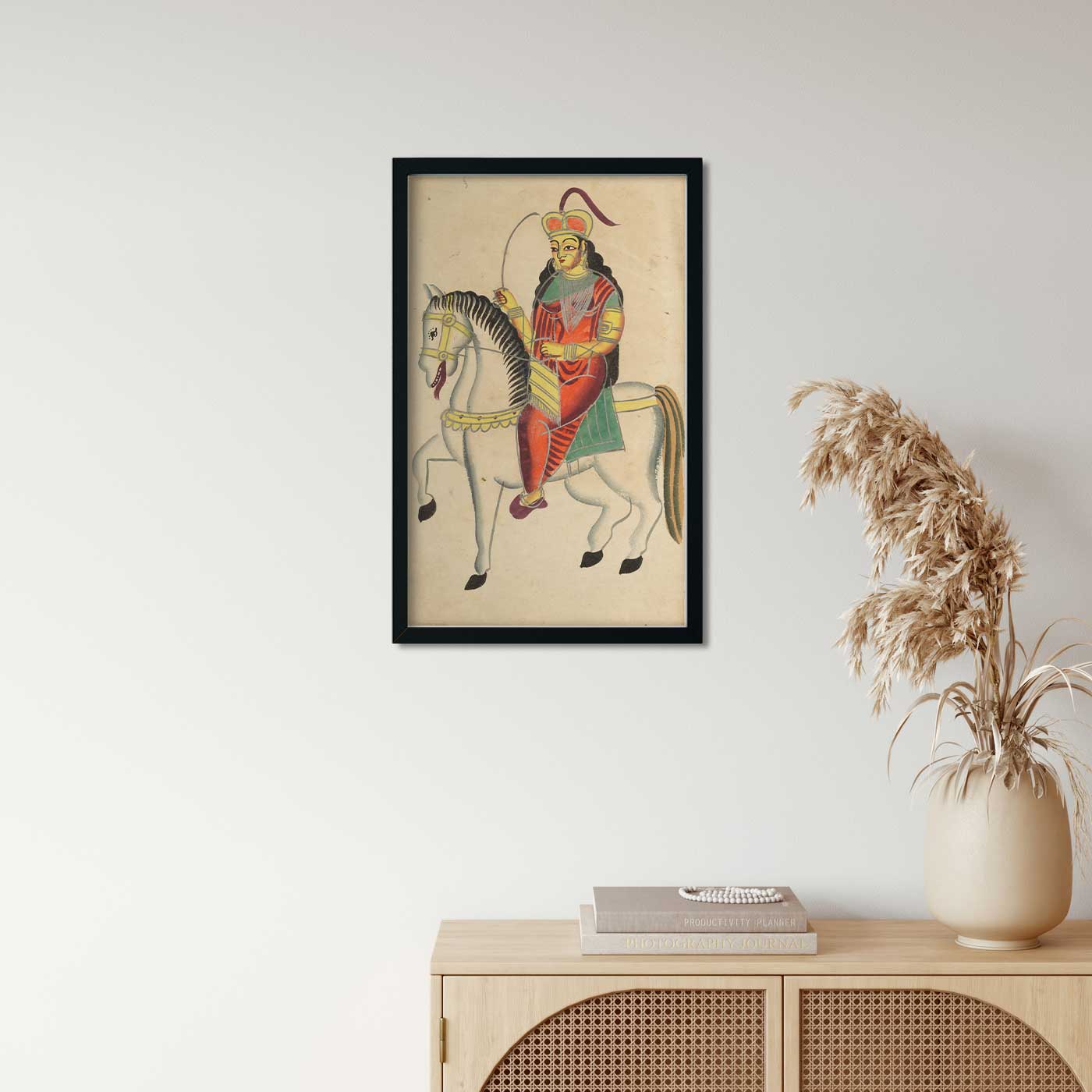 The Mutiny of the Heroine Rani Lakshmi Bai of Jhansi Painting 1 : 2 Vertical Premium Wall Art Canvas by MeriDeewar