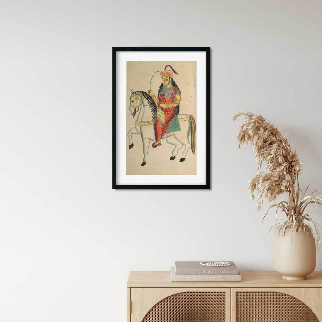 The Mutiny of the Heroine Rani Lakshmi Bai of Jhansi Painting 1 : 2 Vertical Premium Wall Art Canvas by MeriDeewar