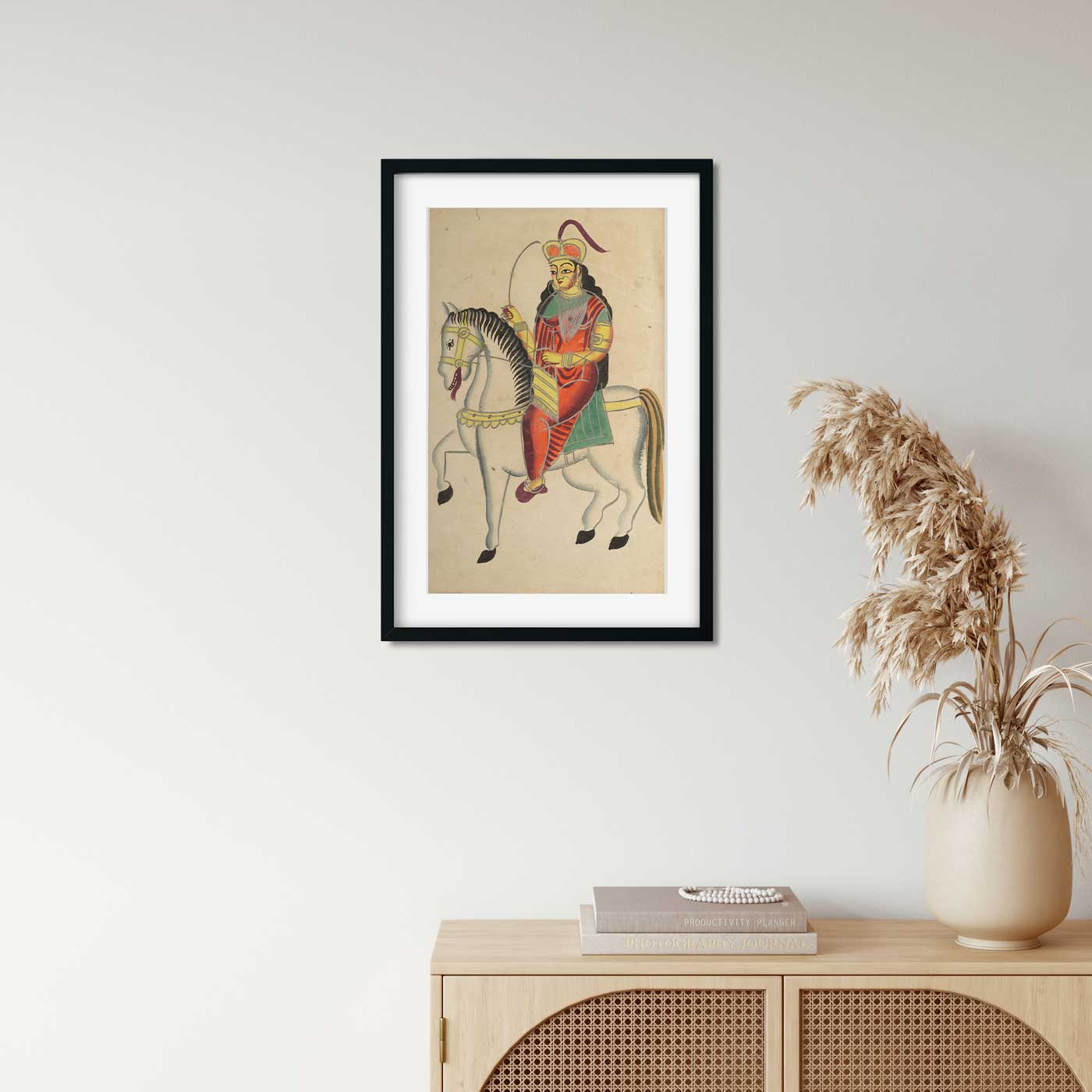 The Mutiny of the Heroine Rani Lakshmi Bai of Jhansi Painting 1 : 2 Vertical Premium Wall Art Canvas by MeriDeewar