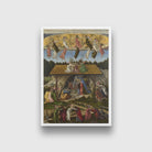 the Mystical Nativity Painting - Meri Deewar 2 : 3 Vertical Premium Wall Art Canvas by MeriDeewar