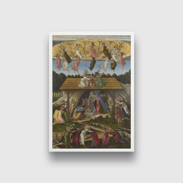 the Mystical Nativity Painting - Meri Deewar 2 : 3 Vertical Premium Wall Art Canvas by MeriDeewar