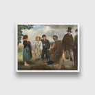 The Old Musician Painting - Meri Deewar 4 : 3 Horizontal Premium Wall Art Canvas by MeriDeewar