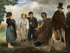 The Old Musician Painting - Meri Deewar 4 : 3 Horizontal Premium Wall Art Canvas by MeriDeewar