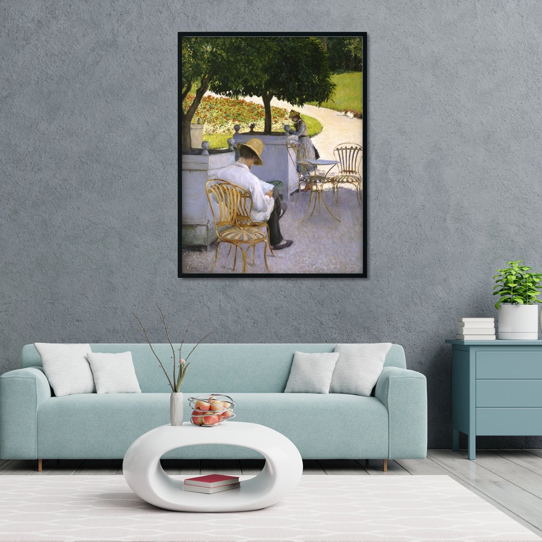 The Orange Trees Painting - Meri Deewar 3 : 4 Vertical Premium Wall Art Canvas by MeriDeewar