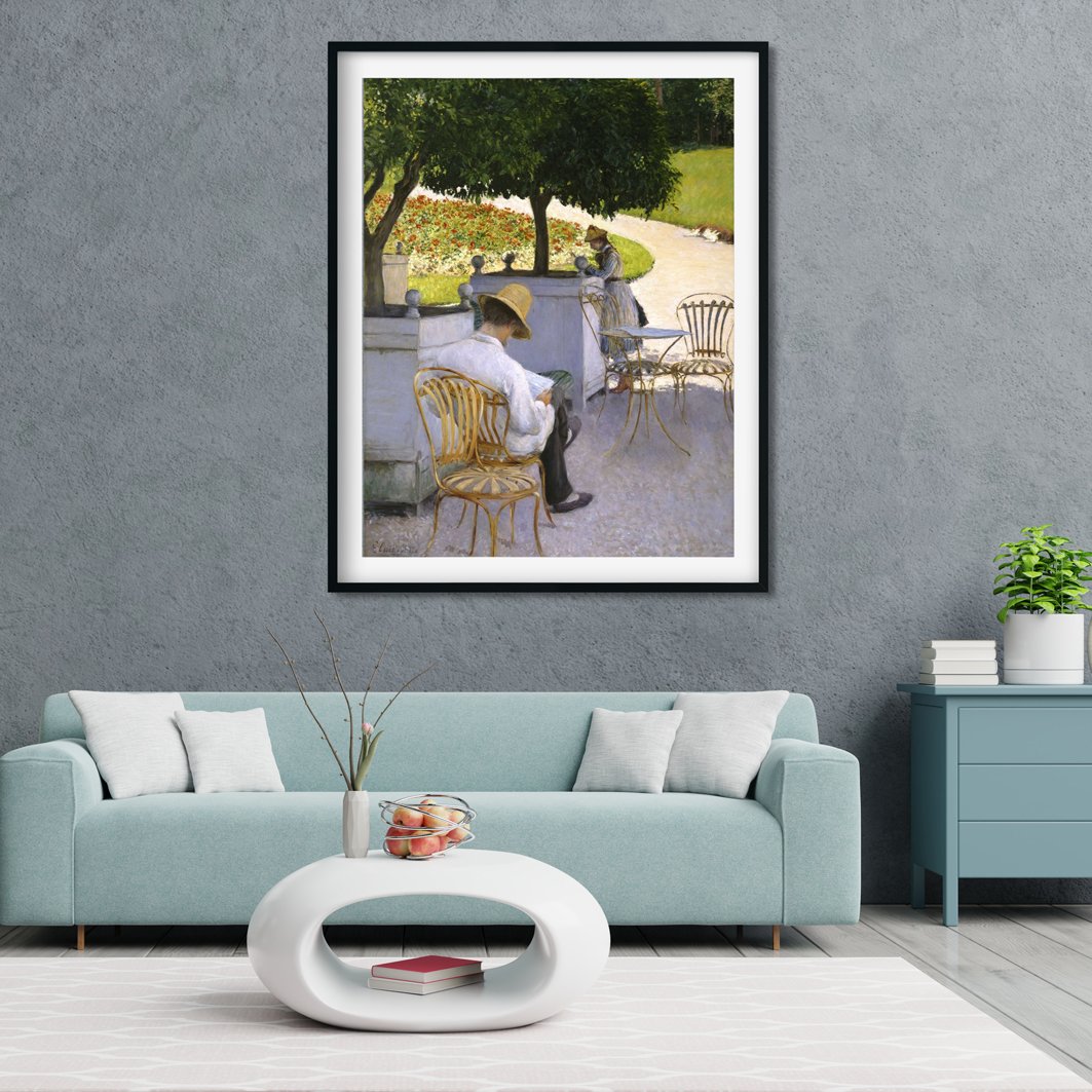 The Orange Trees Painting - Meri Deewar 3 : 4 Vertical Premium Wall Art Canvas by MeriDeewar