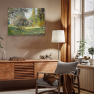 The Parc Monceau Painting 4 : 3 Horizontal Premium Wall Art Canvas by MeriDeewar