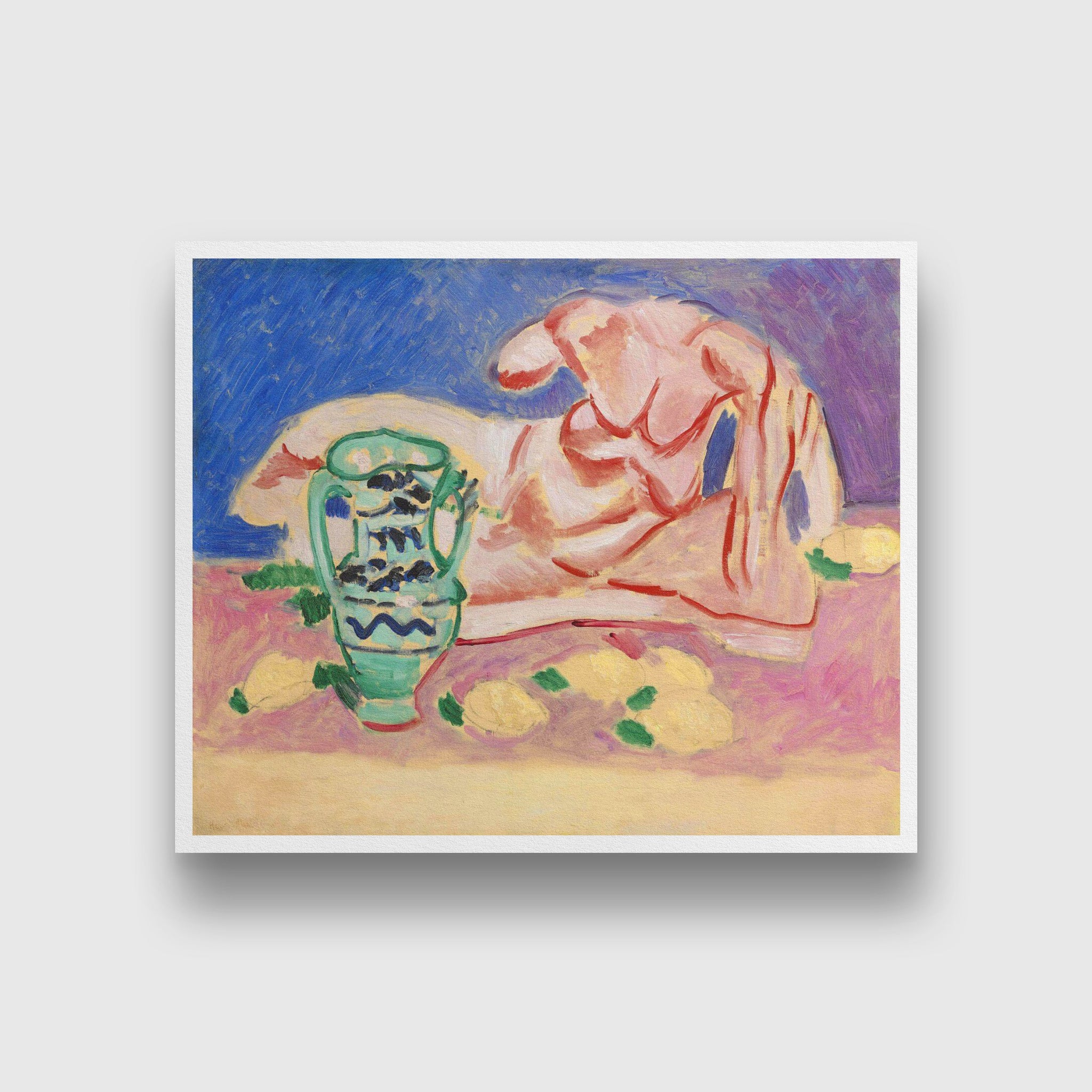 The Parthenon Ilyssus Painting - Meri Deewar 4 :5 Vertical Premium Wall Art Canvas by MeriDeewar