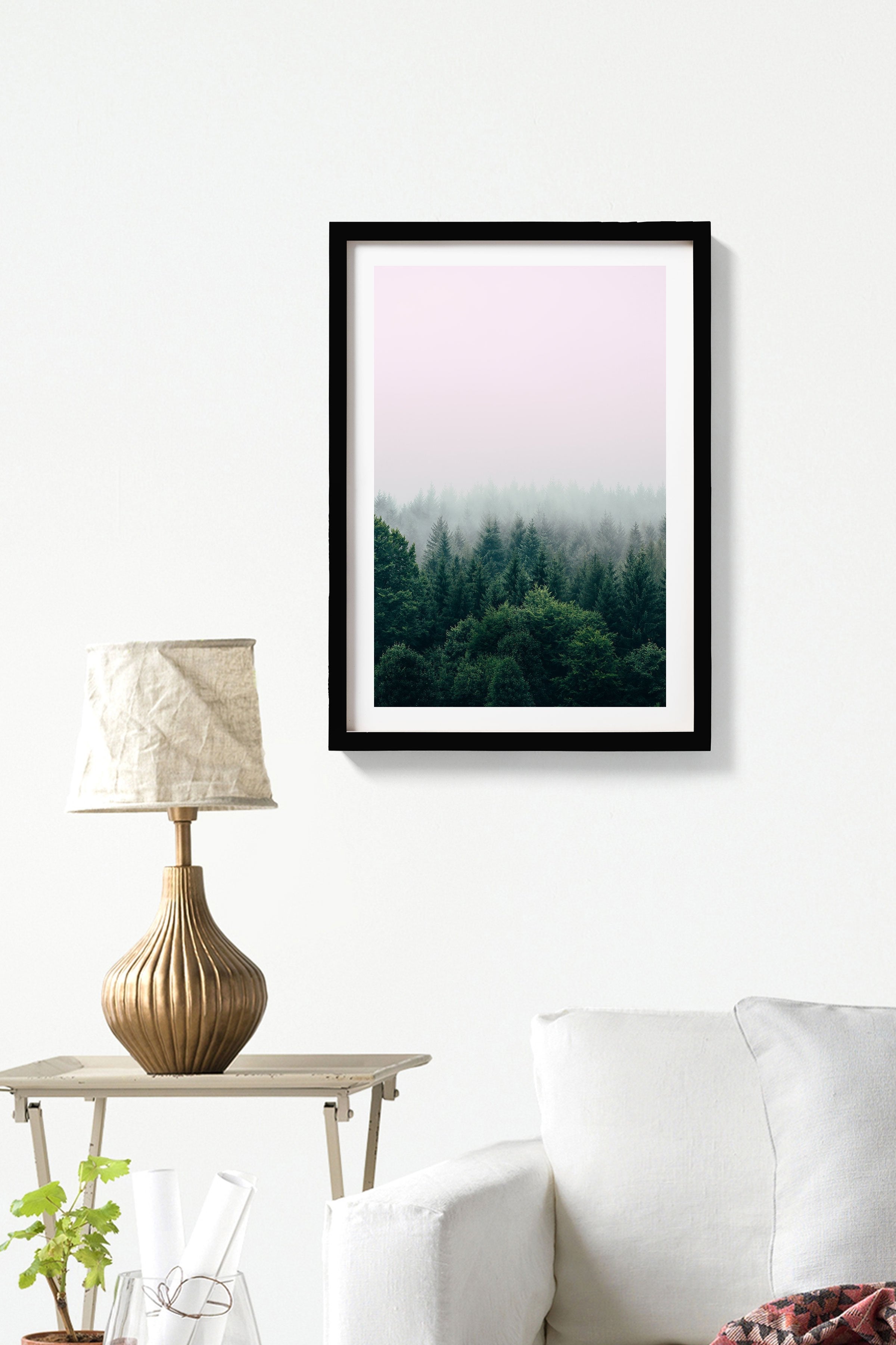 The pine woods Painting - Meri Deewar 2 : 3 Vertical Premium Wall Art Canvas by MeriDeewar