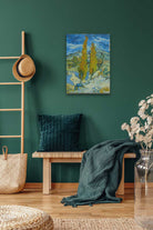 THE POPLARS AT SAINT-RÉMY, 1889 Van gogh Painting 3 : 4 Vertical Premium Wall Art Canvas by MeriDeewar