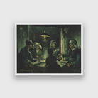 The Potato Eaters Painting 2 : 1 Horizontal Premium Wall Art Canvas by MeriDeewar