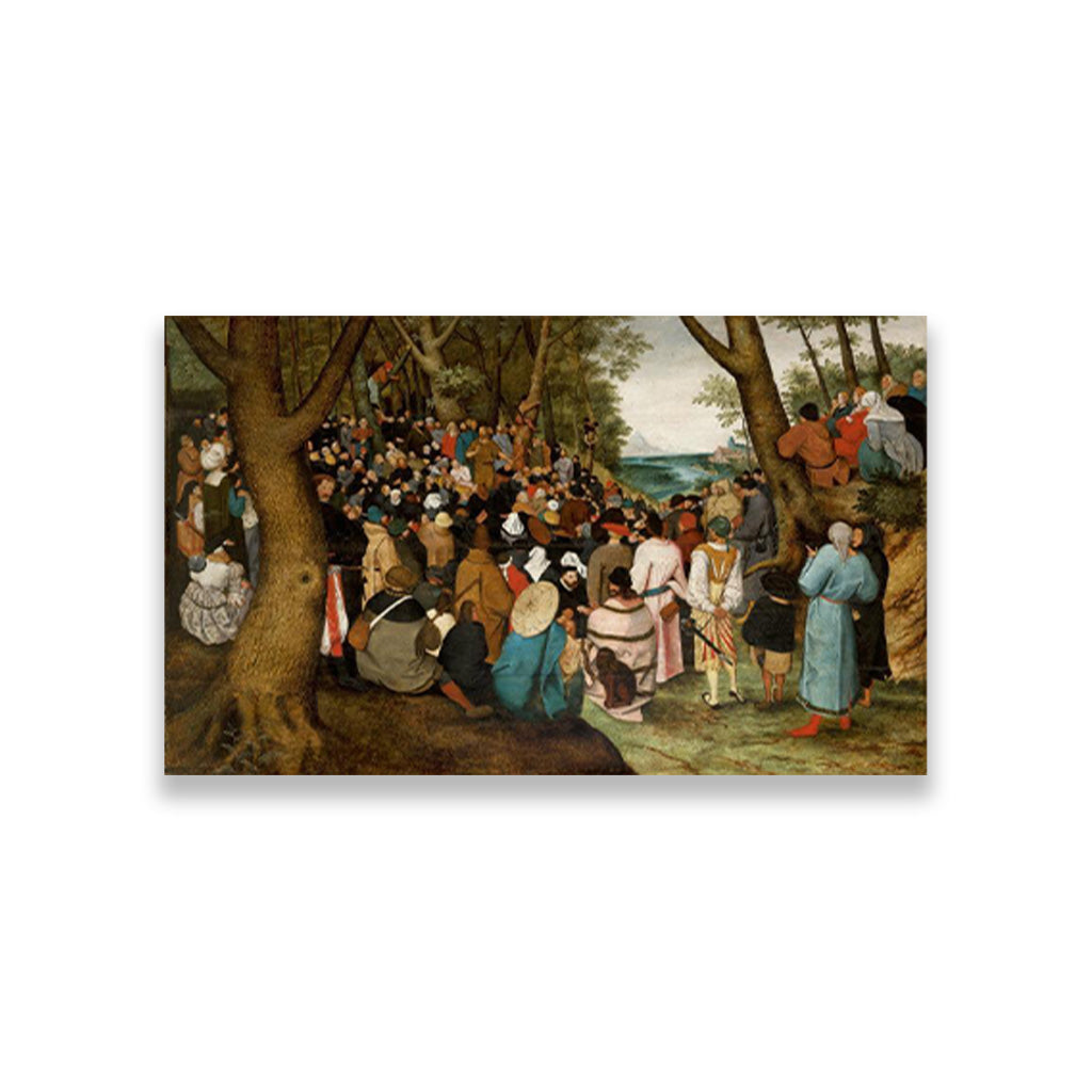 The Preaching Of St John Baptist Painting - Meri Deewar 3 : 2 Horizontal Premium Wall Art Canvas by MeriDeewar