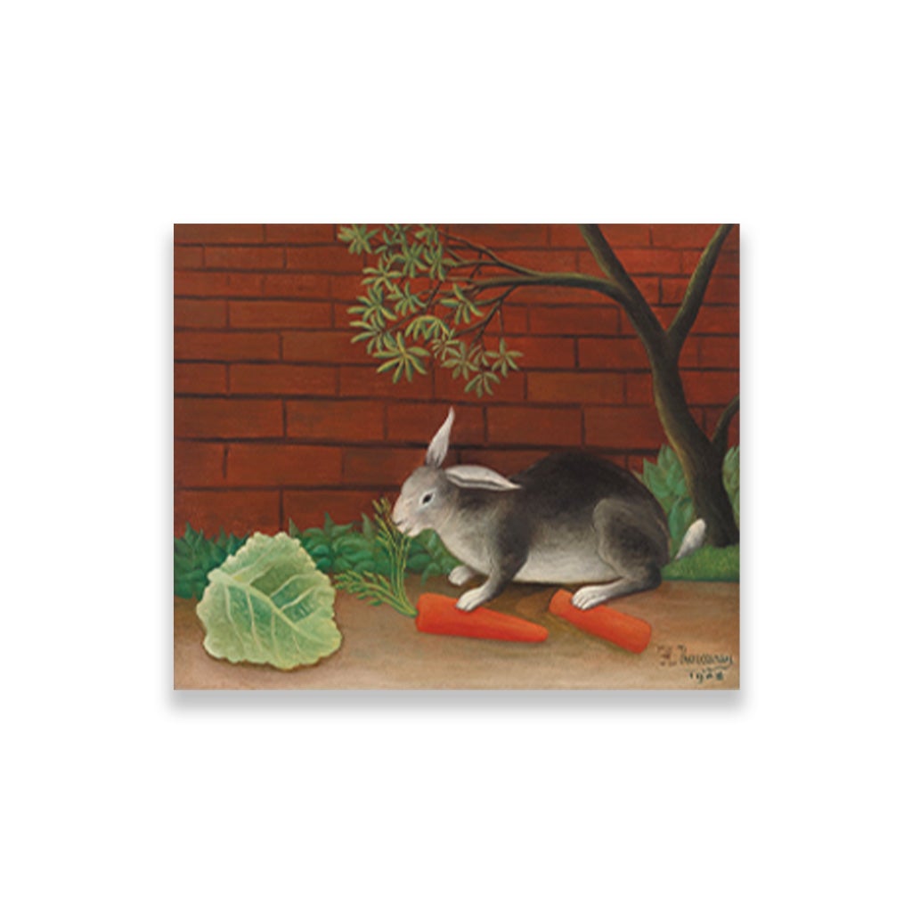 The Rabbit_s Meal painting - Meri Deewar 5 : 4 Horizontal Premium Wall Art Canvas by MeriDeewar