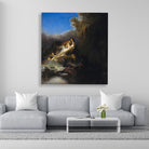 The Rape of Proserpine Painting - Meri Deewar 1 : 1 Square Premium Wall Art Canvas by MeriDeewar