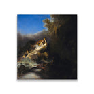 The Rape of Proserpine Painting - Meri Deewar 1 : 1 Square Premium Wall Art Canvas by MeriDeewar