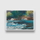 The Rapids, Hudson River, Adirondacks painting - Meri Deewar 3 : 2 Horizontal Premium Wall Art Canvas by MeriDeewar