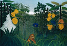 The Repast of the Lion painting - Meri Deewar 3 : 2 Horizontal Premium Wall Art Canvas by MeriDeewar