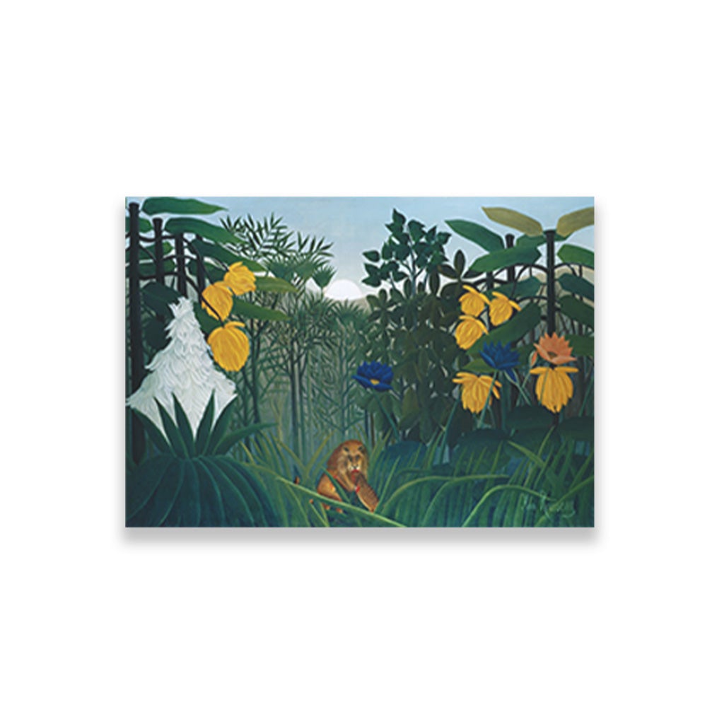 The Repast of the Lion painting - Meri Deewar 3 : 2 Horizontal Premium Wall Art Canvas by MeriDeewar
