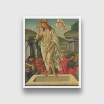 The resurrection Painting - Meri Deewar 4 :5 Vertical Premium Wall Art Canvas by MeriDeewar