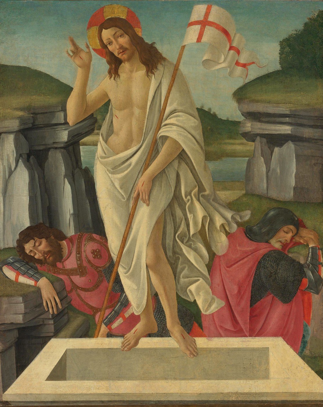 The resurrection Painting - Meri Deewar 4 :5 Vertical Premium Wall Art Canvas by MeriDeewar